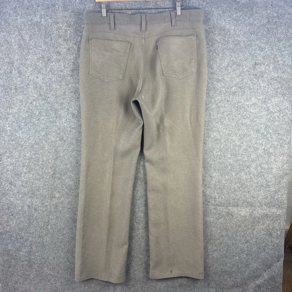 VTG 80s Levis Pants Mens 38x31 Beige 517 Sta Prest Talon Zip Ranchwear Bootcut